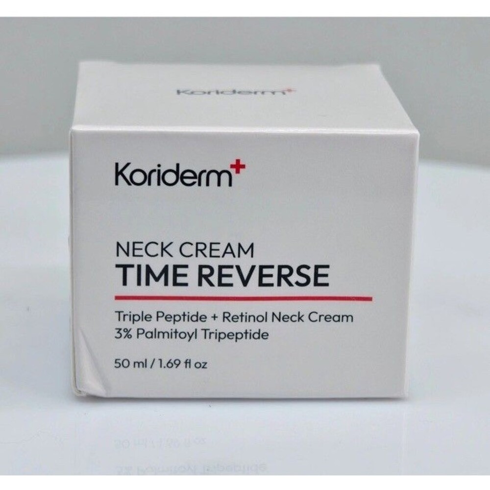 Koriderm Neck Cream Time Reverse Triple Peptide Retinol 50ml 1.69oz Exp 05/2029
